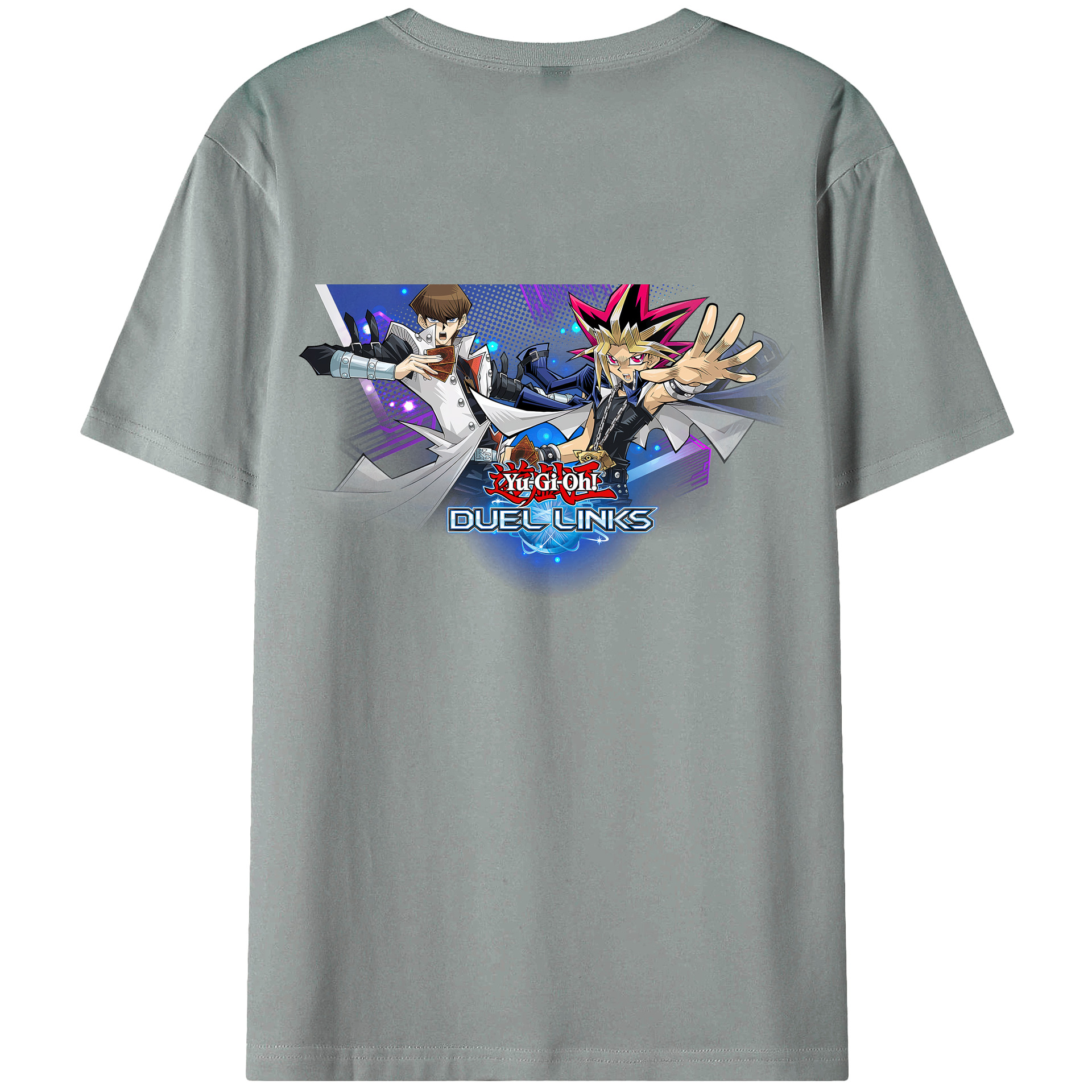 （画像用） 遊☆戯☆王 Yu-Gi-Oh! 綿100％ メンズ半袖Tシャツ（バックプリント） 通気性